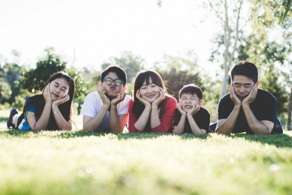 children smiling and enjoying