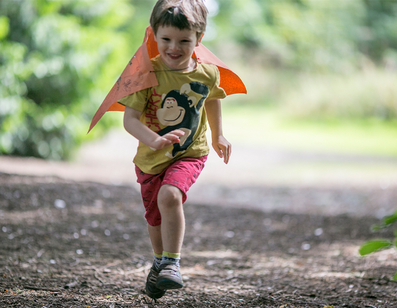 a boy running