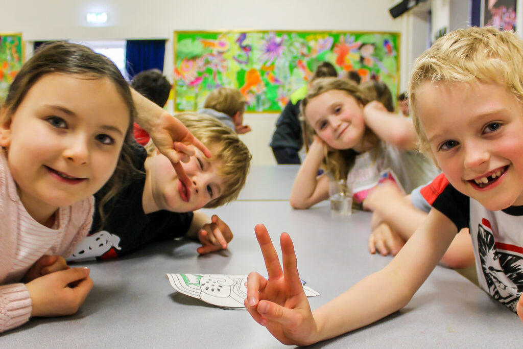 Kids at the West Oxford Primary School