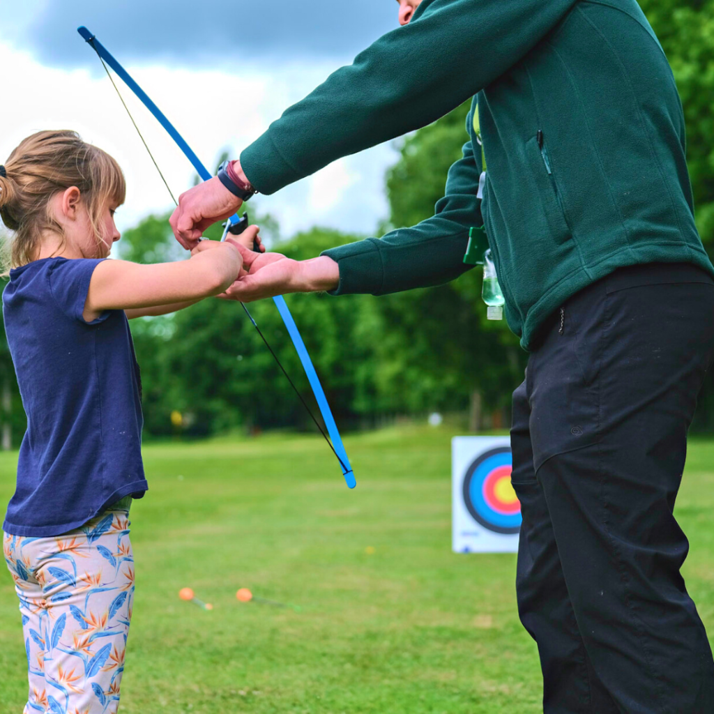 an archery kid