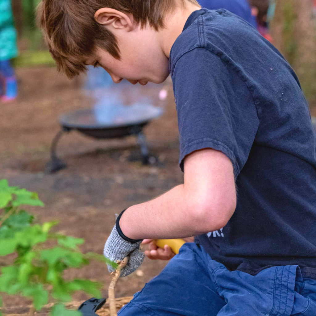 a boy outdoor