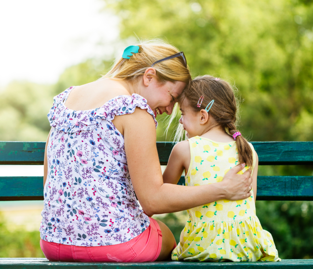 a mom with her daughter