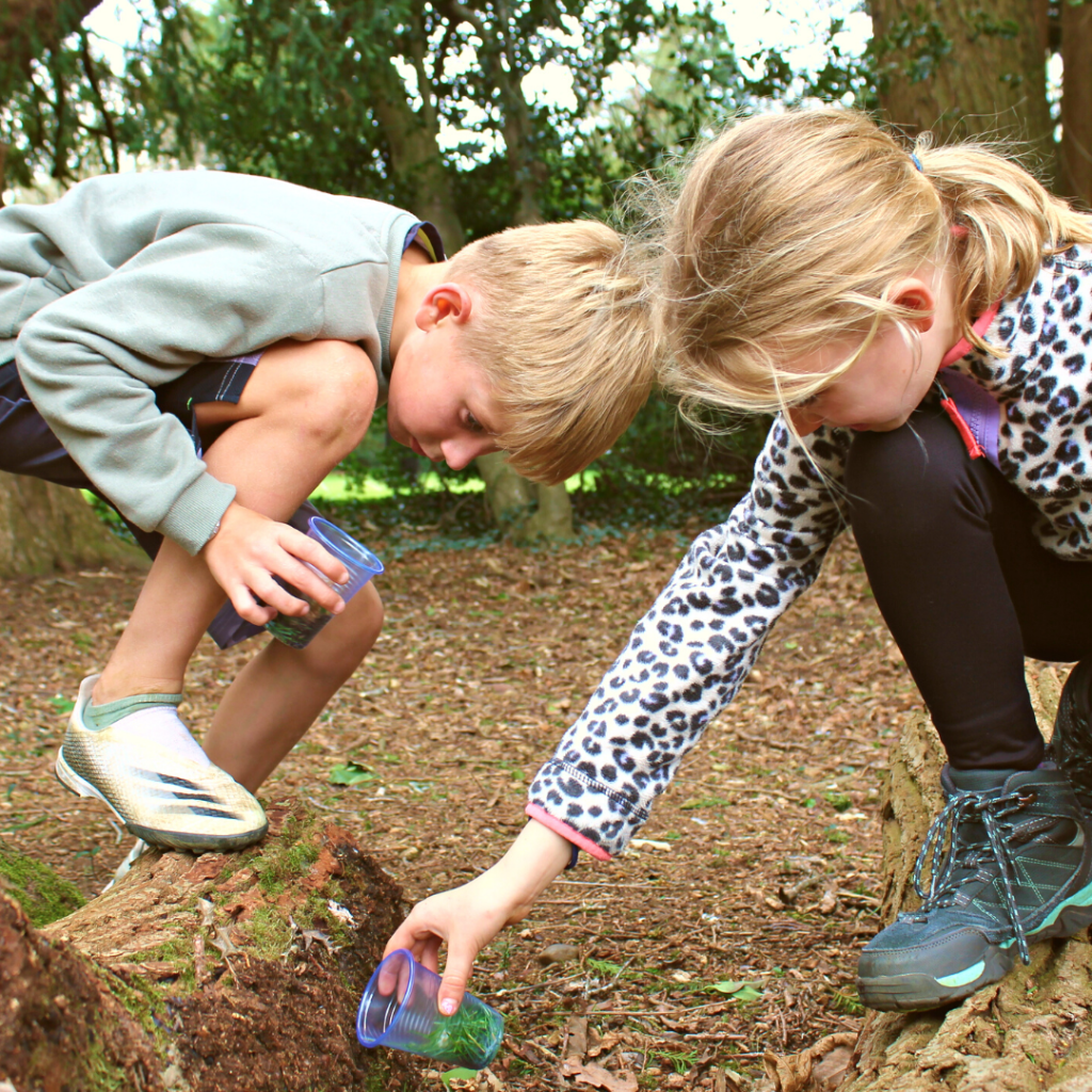 kids playing with land