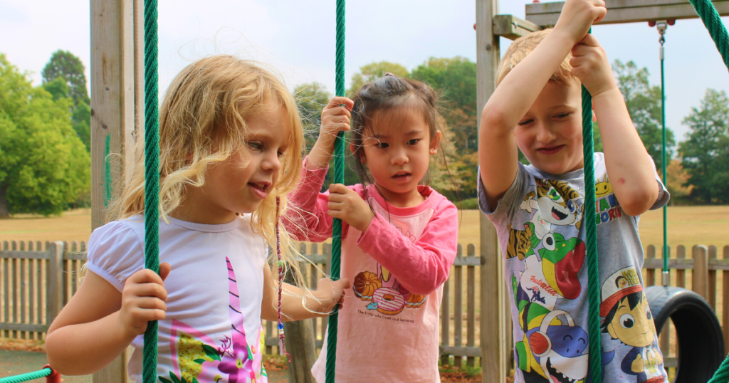 girls playing