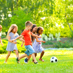 kids playing soccer