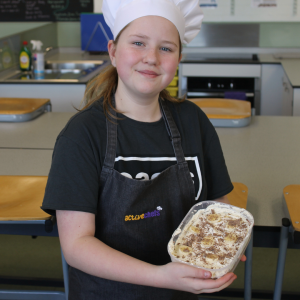 Photo of Active Chef making a banana cheesecake